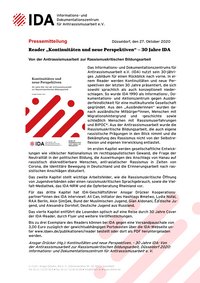 Pressemitteilung zur Jubiläumsbroschüre